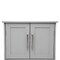 Flash Furniture Vega Wall Mounted Bathroom Medicine Cabinet Storage Organizer w/Two Magnetic Closure Doors FS-VEGA-BATH-5-GY-GG - alternate 9